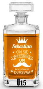 Karafka z grawerem na urodziny