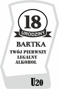 Karafka z grawerem na na 80 urodziny