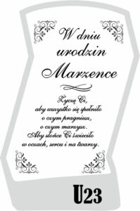 Karafka z grawerem dla kobiety, żony