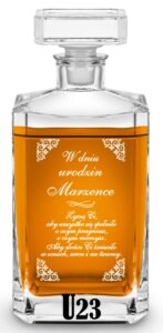 Karafka z grawerem na urodziny