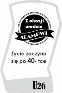 Karafka z grawerem na urodziny, na prezent