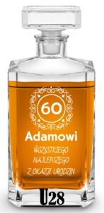 Karafka z grawerem na urodziny