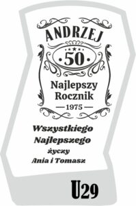Karafka z grawerem na urodziny, na prezent