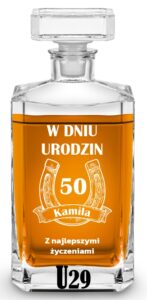 Karafka z grawerem na urodziny