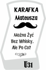 Karafka z grawerem na urodziny, na prezent