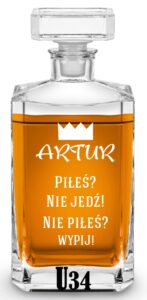 Karafka z grawerem na urodziny