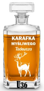 Karafka z grawerem na urodziny