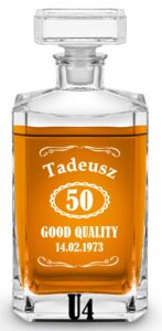 Karafka z grawerem na urodziny