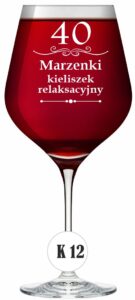 Kieliszek do wina z grawerem XXl