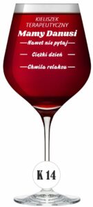 Kieliszek do wina z grawerem XXl