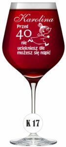 Kieliszek do wina z grawerem XXl