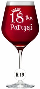 Kieliszek do wina z grawerem XXl