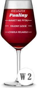 Kieliszek do wina z grawerem 530 ml