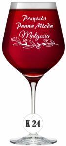 Kieliszek do wina z grawerem XXl