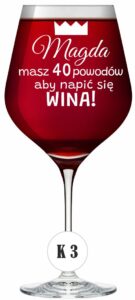 Kieliszek XXL z grawerem