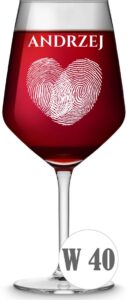 Kieliszek do wina z grawerem 530 ml
