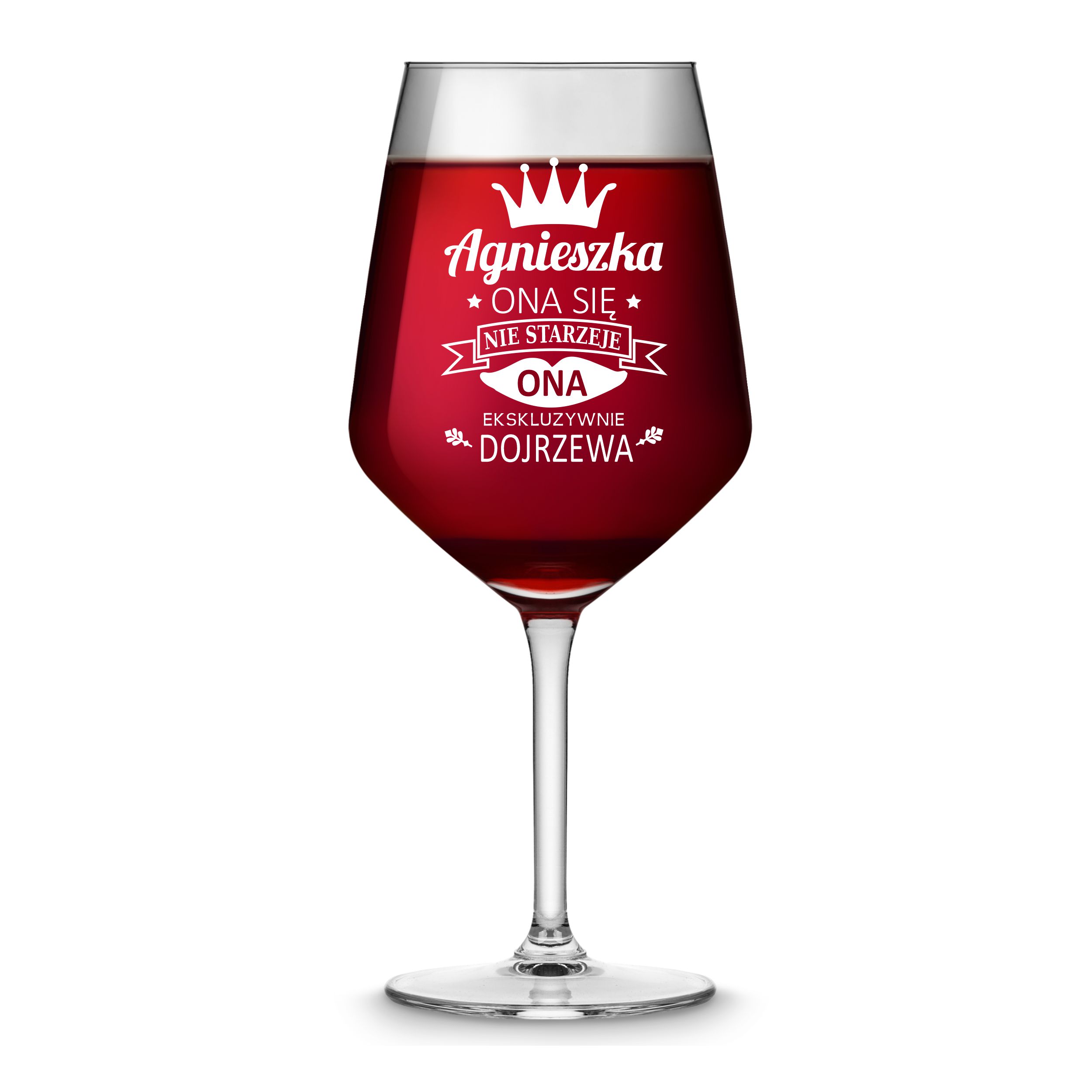 Kieliszek do wina z grawerem