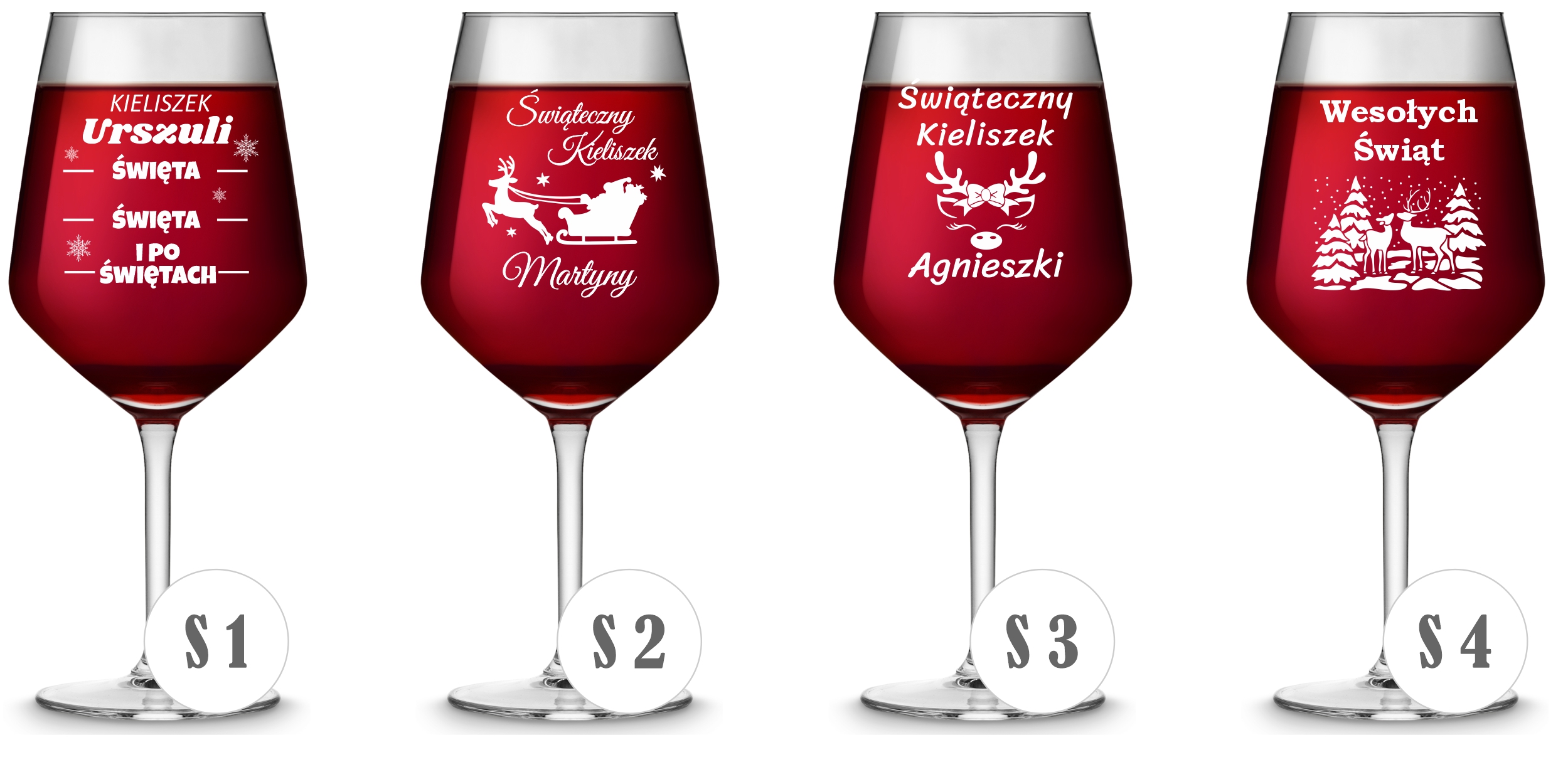 Kieliszek do wina z grawerem