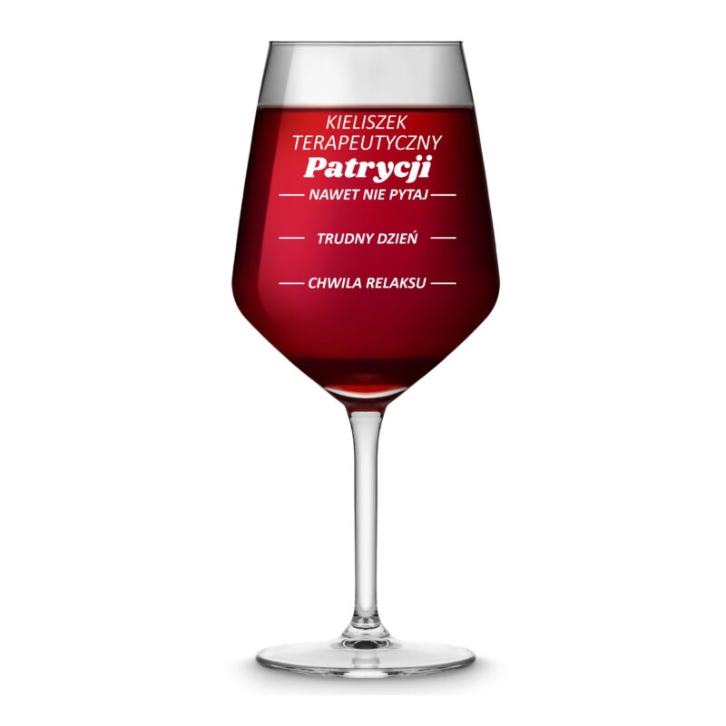 Kieliszek do wina z grawerem