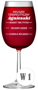 Kieliszek do wina z grawerem z krosno