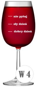 Kieliszek do wina z grawerem z krosno