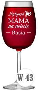 Kieliszek do wina z grawerem z krosno