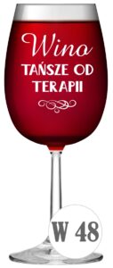 Kieliszek do wina z grawerem z krosno