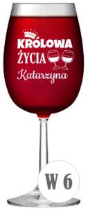 Kieliszek do wina z grawerem z krosno
