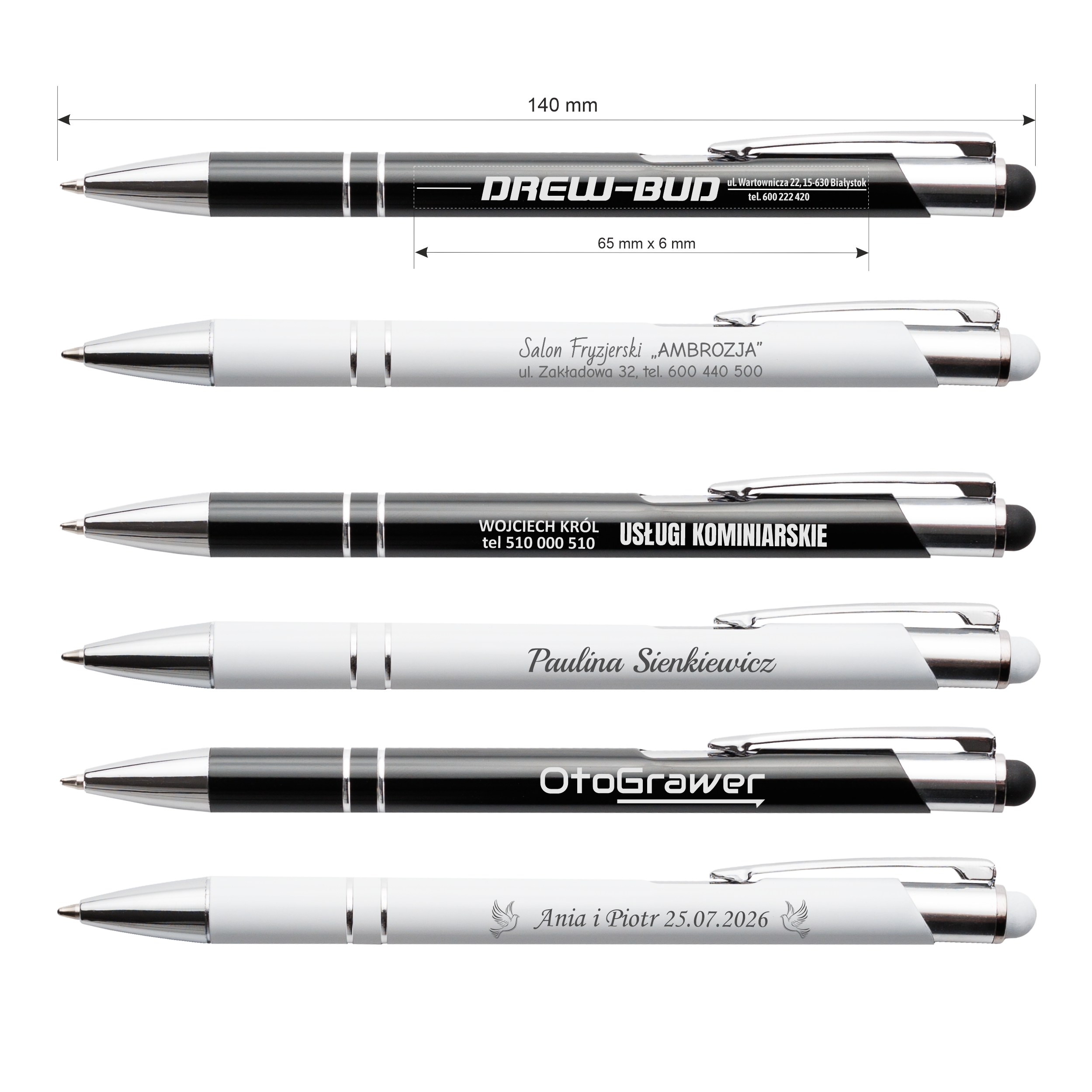 Długopis z grawerem