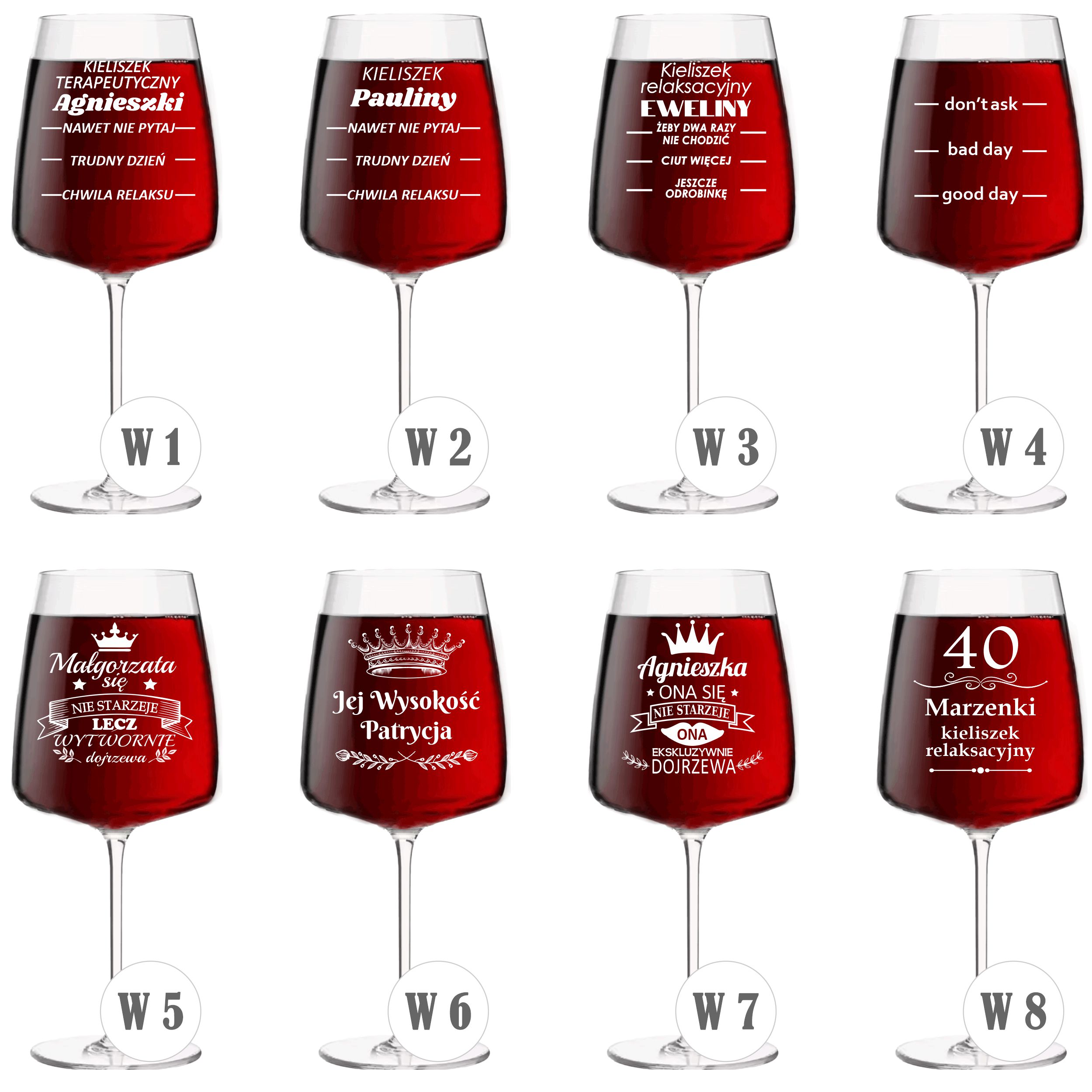 Kieliszek 510ml z grawerem