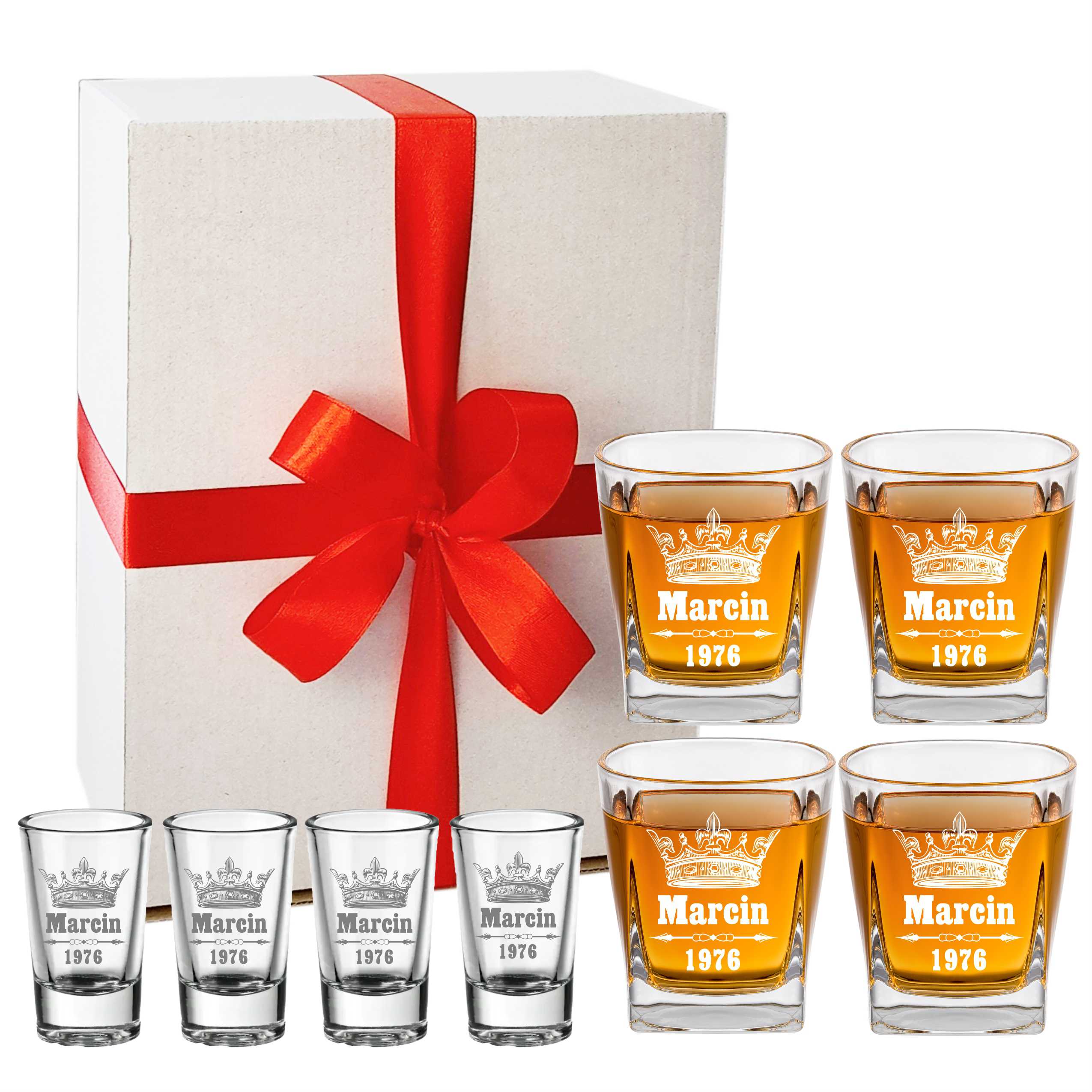 Zestaw szklanek i kieliszków