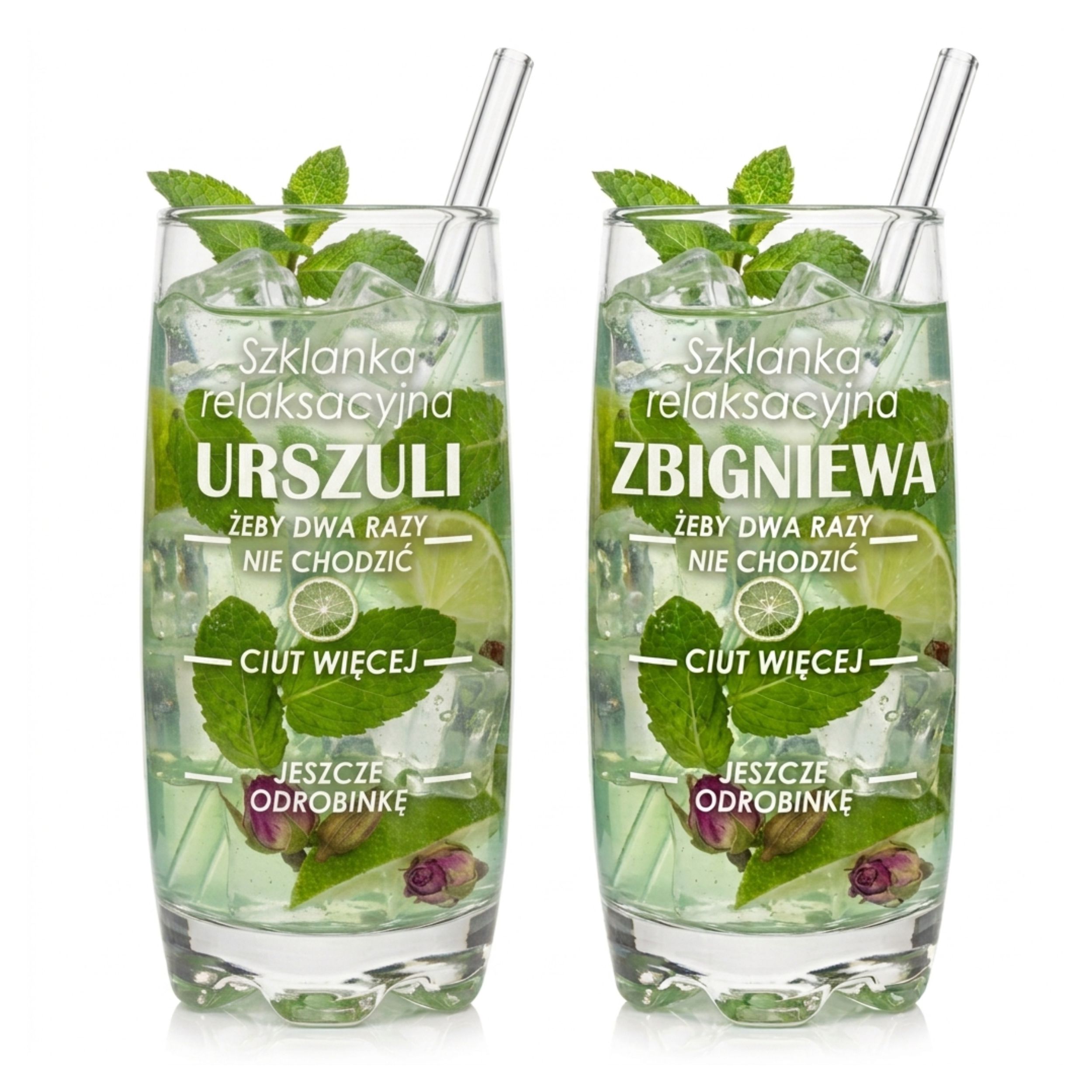 Zestaw 2 szklanek do drinków z grawerem 350ml | Szybka wysyłka